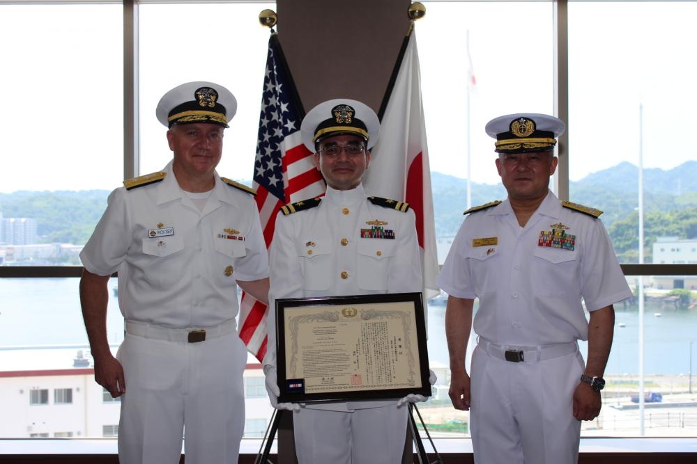 CSG 7 Sailor Recognized for Work with U.S./ Japanese Submarine Forces