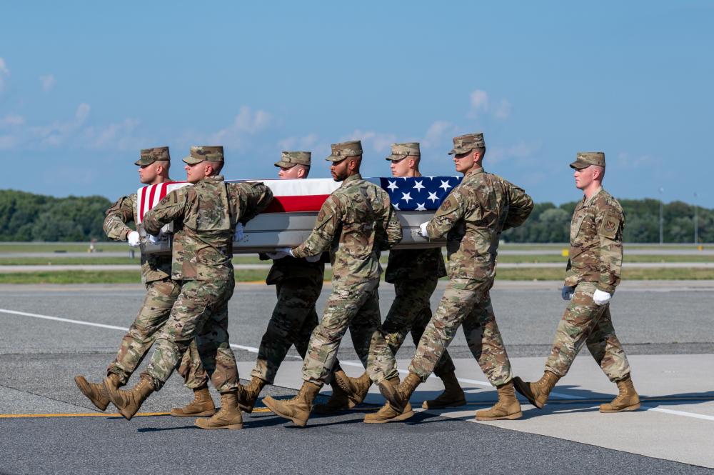 Air Force Tech. Sgt. Lee E. Ware honored in dignified transfer Aug. 9