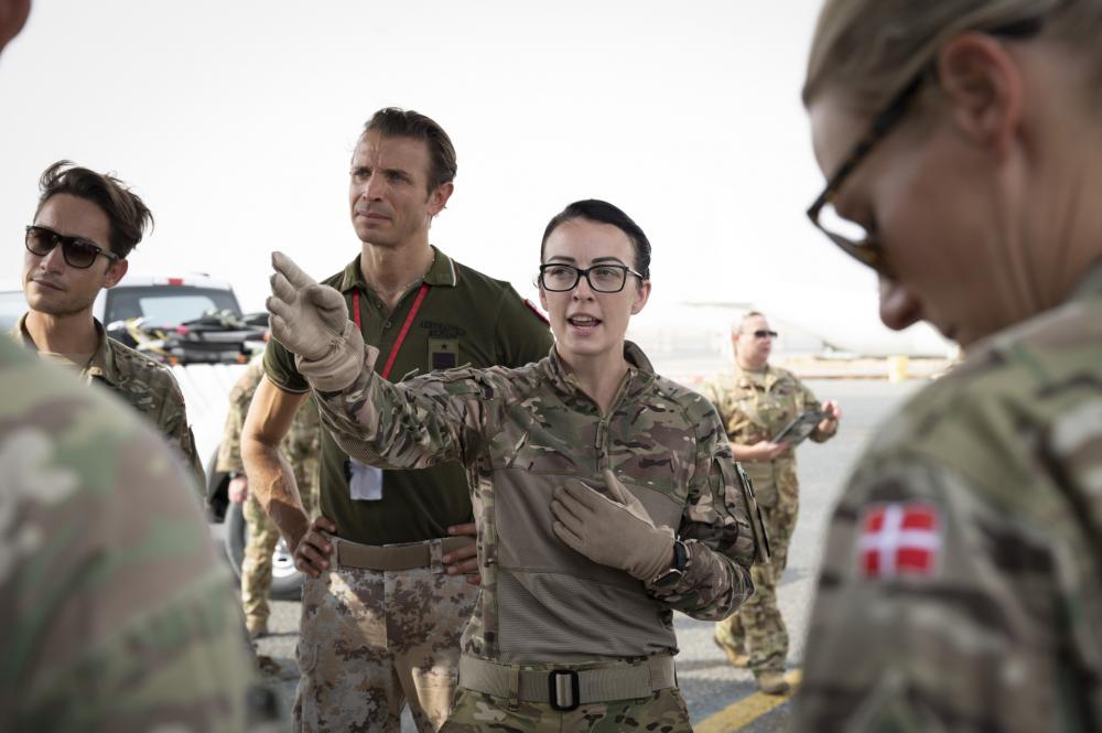 Working hand in hand, operating as one: 405th EAES conduct coalition exercise