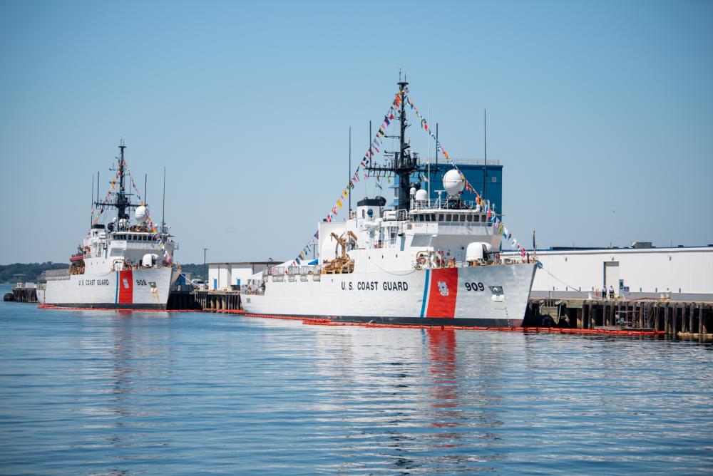 USCGC Tahoma is shown at the pier in Newport, R.I.