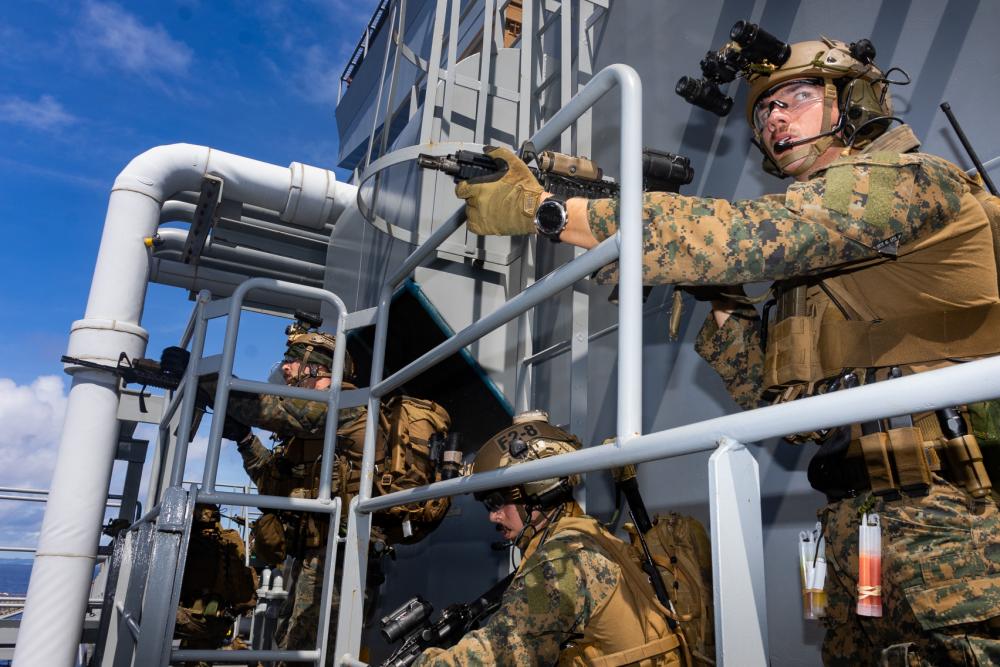 USS Miguel Keith Roleplays as the Target of a VBSS