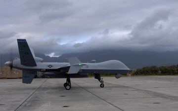 Exercise becomes reality: MQ-9A Reaper responds to ship fire