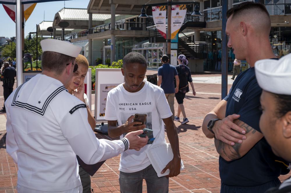 Sailors attend Maryland Fleet Week and Flyover Baltimore 2022