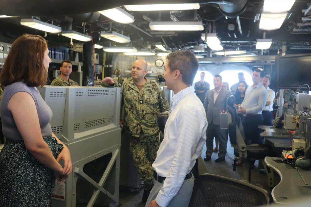 STAFFDEL Visit to USS Charleston