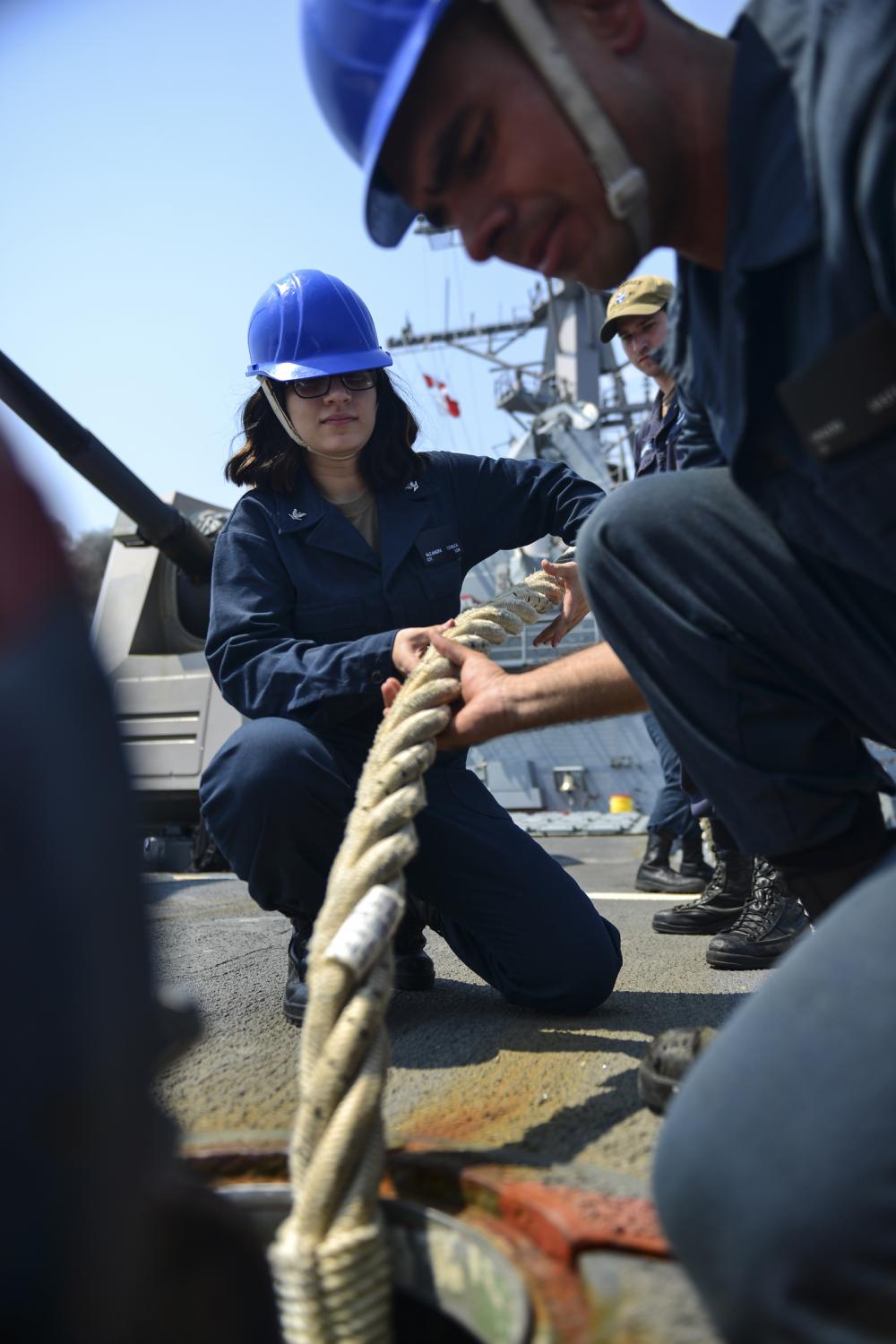 Sea and Anchor Detail Aboard USS Lassen