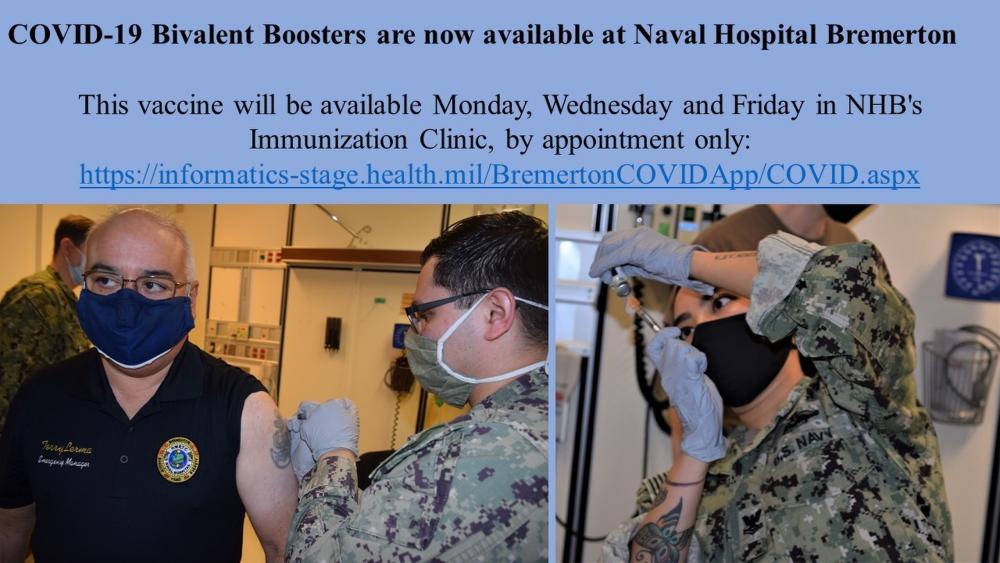 COVID Bivalent Booster Available at Naval Hospital Bremerton