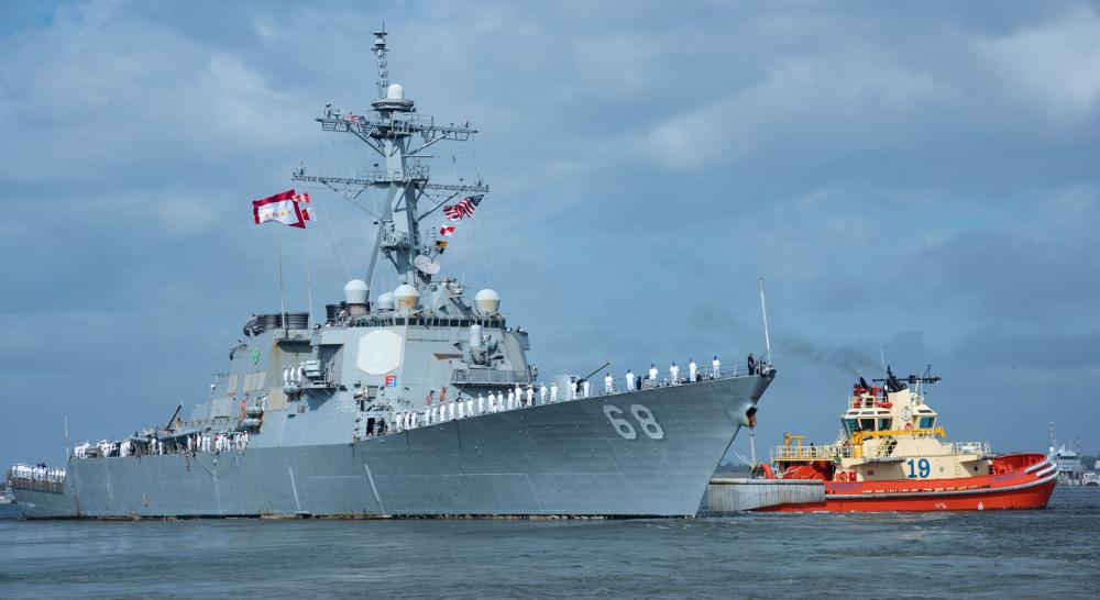 USS THE SULLIVANS (DDG 68) Departs Mayport