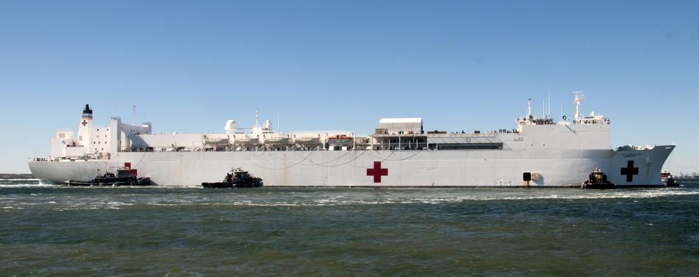 The USNS COMFORT Departs Naval Station Norfolk, Va.