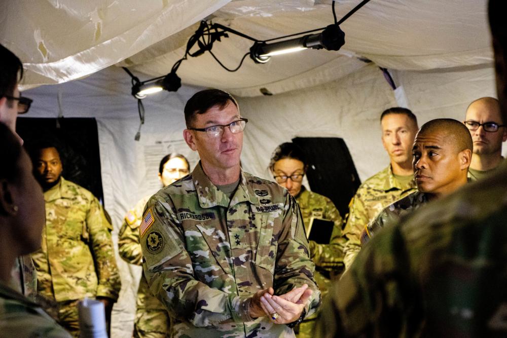First Team conducts Command Post Exercise