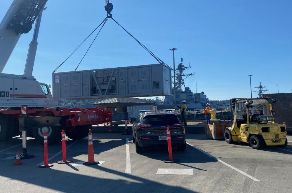 Mobile Utilities Support Equipment Teams with NAVFAC Utility Systems at Naval Station Everett