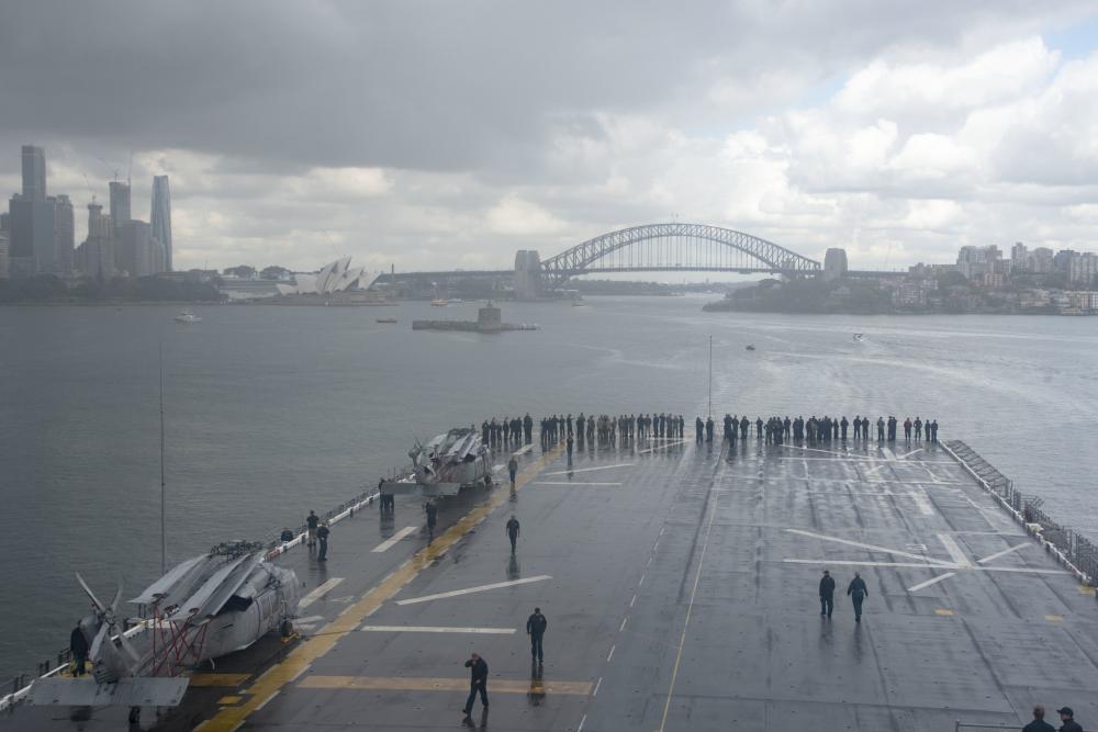 USS Tripoli Arrives in Sydney