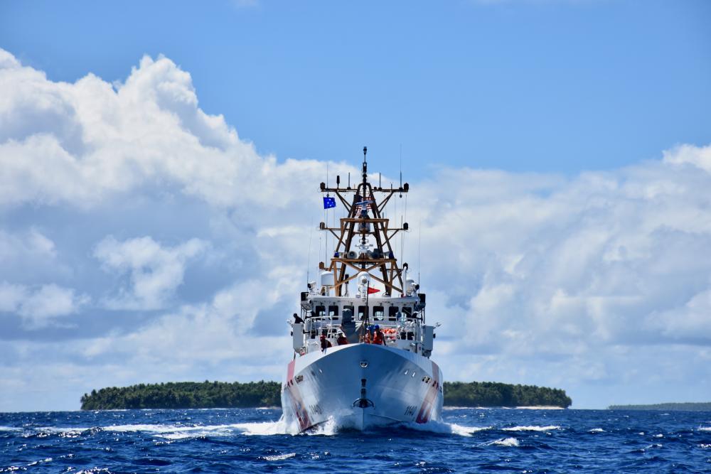 The crew USCGC Oliver Henry (WPC 1140) visit Ulithi Atoll