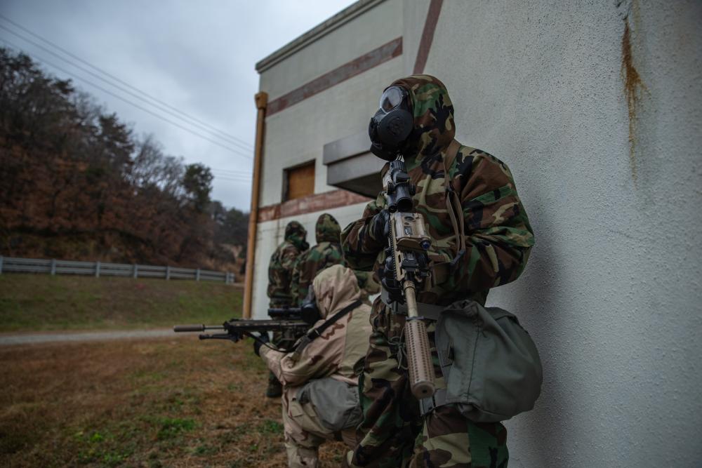 KMEP 23.1: U.S. Marines clear structures in search of Chemical, Biological, Radiological, and Nuclear threats