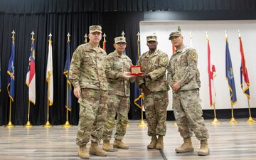 First Infantry Division’s Finance Unit transfers authority to 82nd Airborne's Finance Battalion in Kuwait