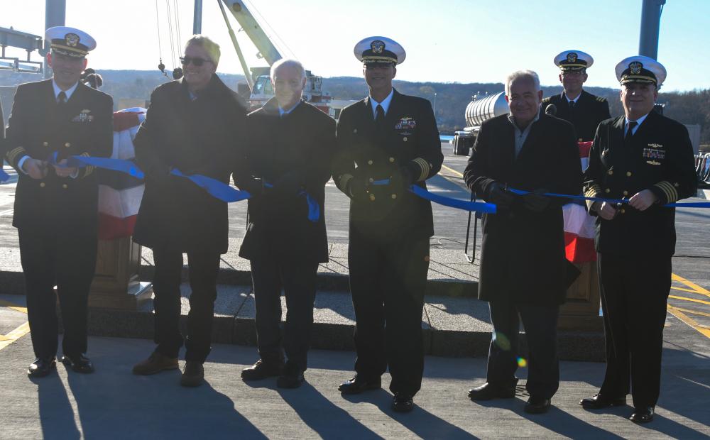 Pier 32 ribbon cutting marks latest step in modernization of SUBASE New London waterfront
