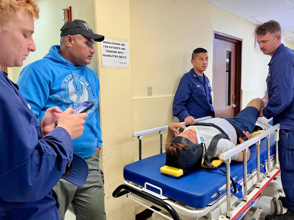 injured fisher at Pohnpei hospital 