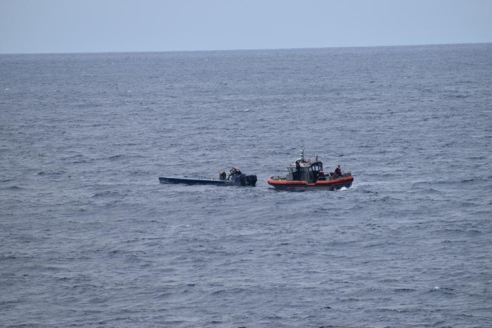 Coast Guard Cutter Bertholf conducts operations at sea during 77-day counter-narcotic deployment in the Eastern Pacific Ocean