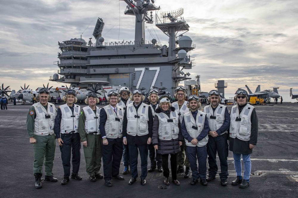 USS George H.W. Bush Distinguished Visitors