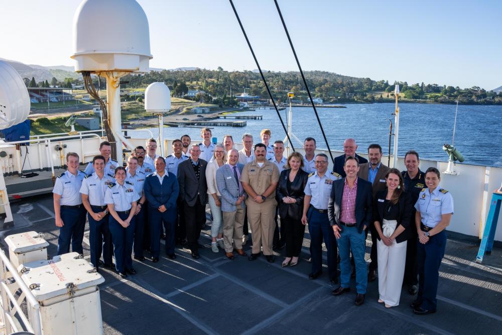 U.S. Coast Guard Cutter Polar Star (WAGB 10) hosts reception during Hobart port call