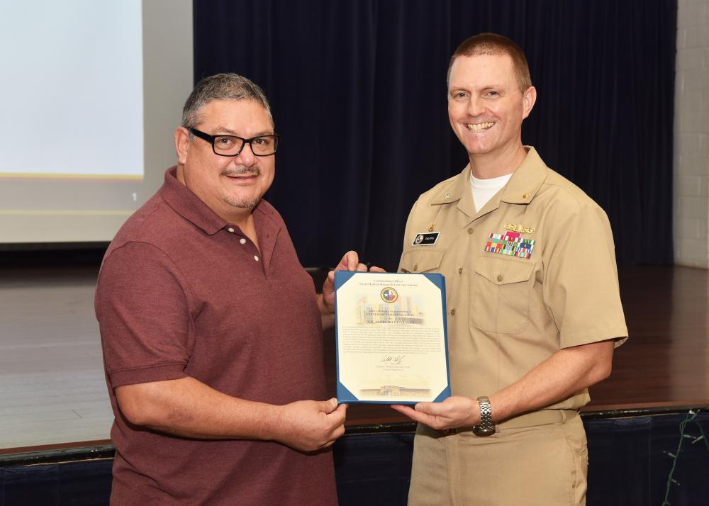 Retired Coast Guardsman earns Civilian Honors at NAMRU San Antonio