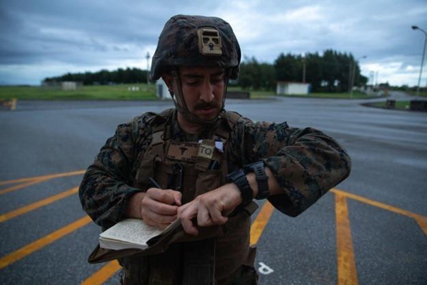 U.S. Marines conduct training operations at Ie Shima, Okinawa