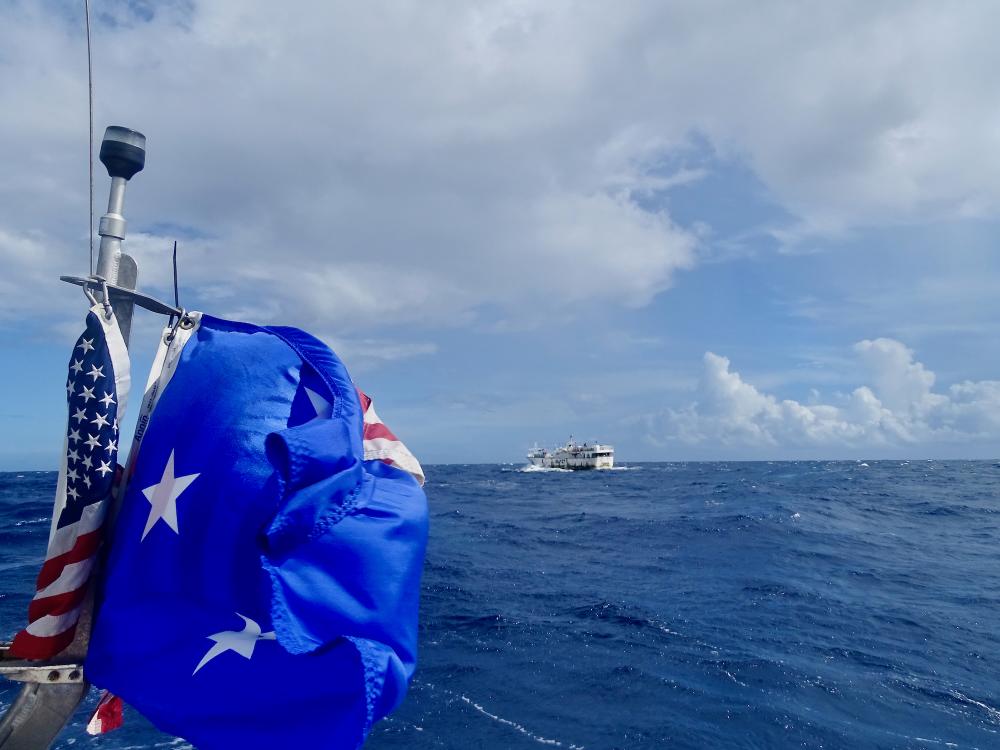 The USCGC Frederick Hatch (WPC 1143) crew prepares to conduct a fisheries boarding in the Federated States of Micronesia exclusive economic zone on Dec. 17, 2022, under the newly expanded bilateral agreement.