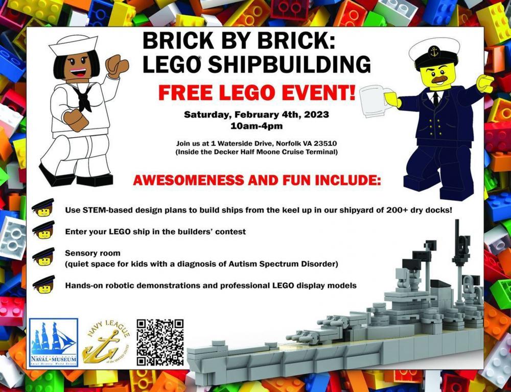 Naval Museum to host FREE Brick by Brick: LEGO Shipbuilding Event