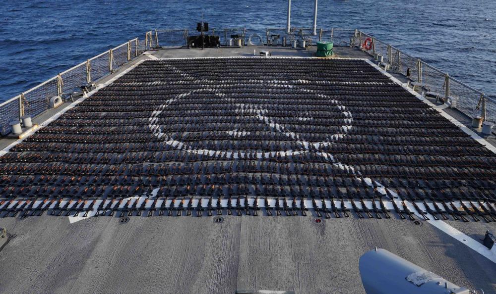 U.S. Navy Intercepts More Than 2,000 Assault Rifles Shipped from Iran