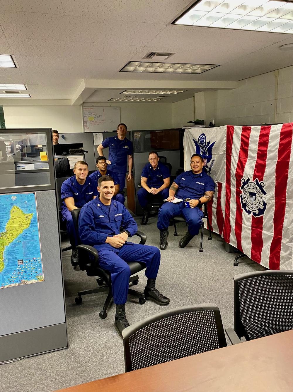 U.S. Coast Guard Forces Micronesia/Sector Guam Sector Boarding Team virtual visit with Rear Adm. Jo-Ann Burdian