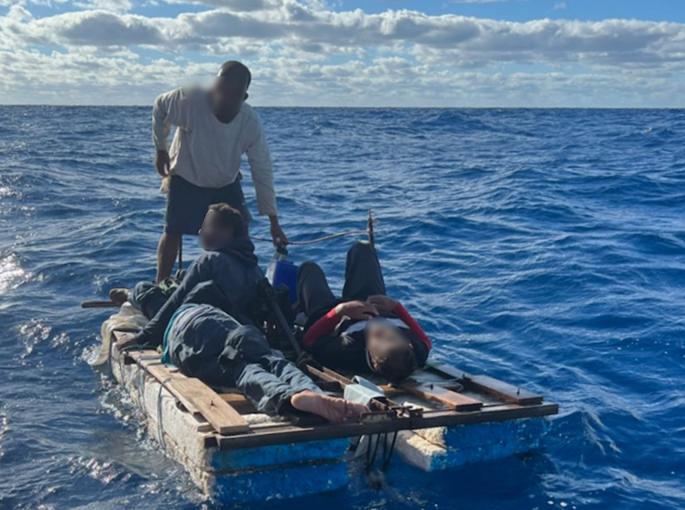 A good Samaritan notified Sector Miami watchstanders of a migrant vessel about 10 miles east of Sunny Isles, Florida, Jan. 8, 2023. The people were repatriated to Cuba on Jan. 16, 2023. (U.S. Coast Guard photo)
