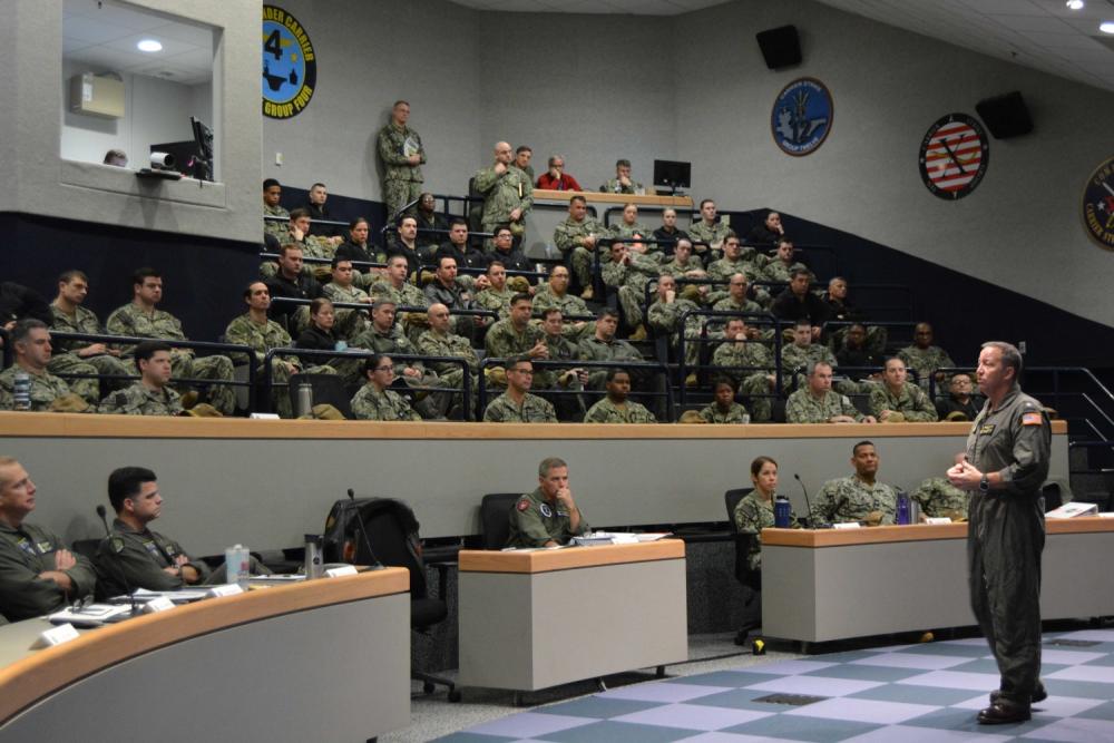 Tactical Training Group Atlantic Hosts Warfare Commanders Conference for Carrier Strike Group 2