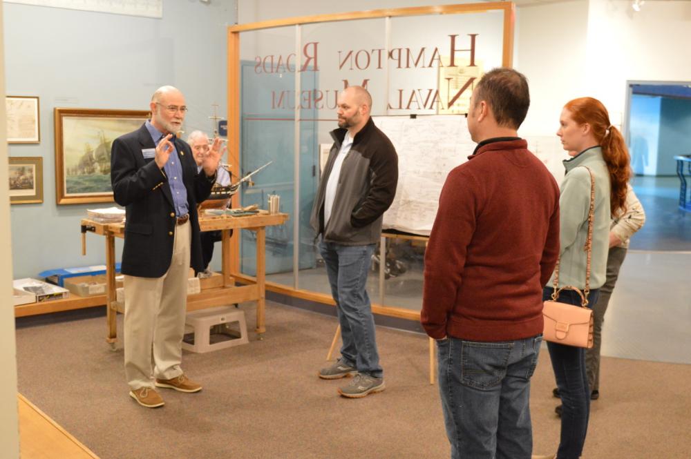 Naval Museum hosts staff members from the National Museum of the United States Marine Corps