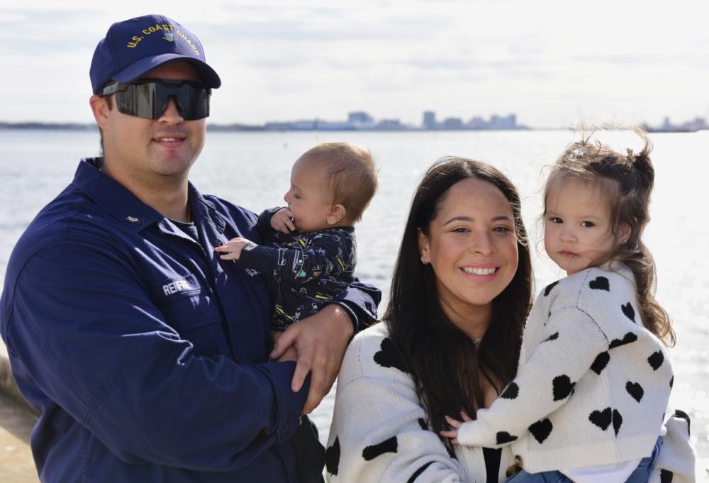 USCGC Bear crew member and family