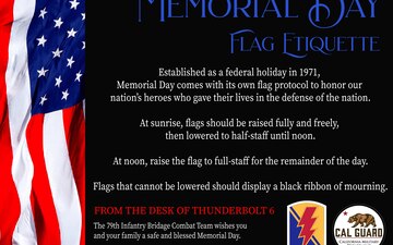 Memorial Day Flag Etiquette