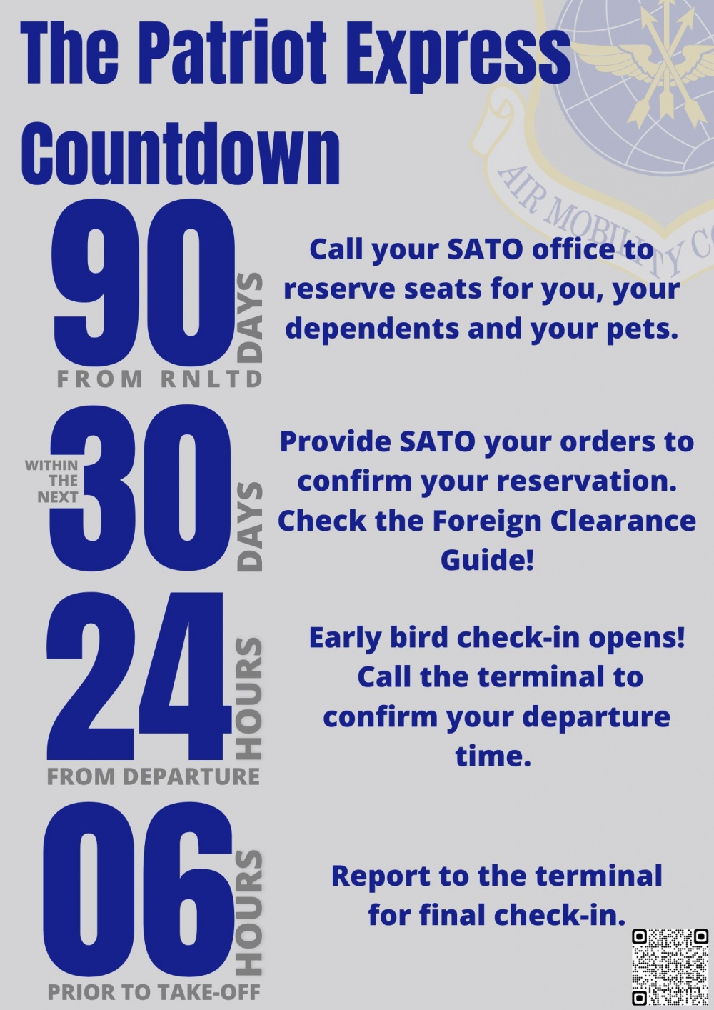 521st AMOW Patriot Express Countdown