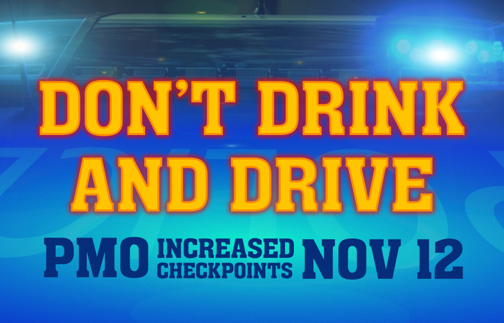 Don&amp;#39;t Drink and Drive PMO Checkpoint Nov 12